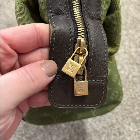 AUTHENTIC Vintage 2002 Louis Vuitton Mini Lin Josephine PM Green Monogram Bag - Picture 8 of 16